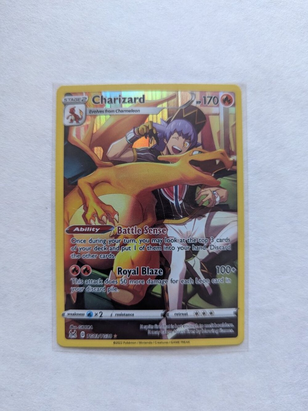 Pokemon Card Charizard #TG03/TG30